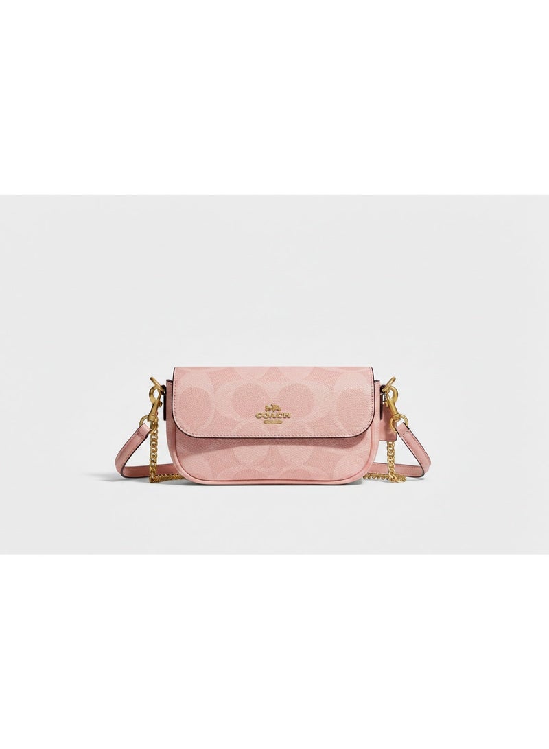 coachoutlet Coach Signature Crossbody Bag in Pink with Gold-Tone Hardware - Image 1
